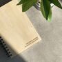 Personalised Wooden A5 Notebook, thumbnail 1 of 6