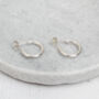 Sterling Silver Mini Everyday Hoops, thumbnail 2 of 4