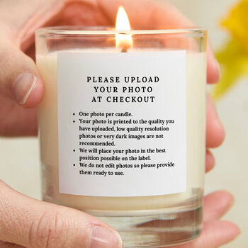 Personalised Photo Candle With Custom Message, 3 of 6
