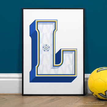 Leeds, A To Z Football Prints And Posters, 3 of 6