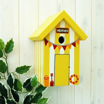 Personalised Beach Hut Bird Box, 3 of 12