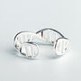 Sterling Silver Double Helix Ear Cuff, thumbnail 2 of 7