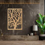 Wooden Tree Art With Leaves In Rectangular Frame, thumbnail 6 of 10