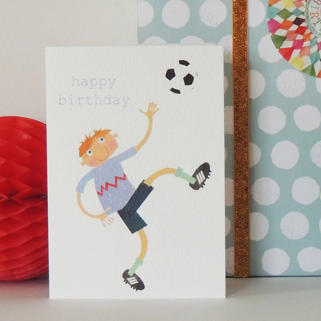 football birthday card by kali stileman publishing | notonthehighstreet.com