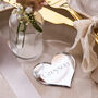 Personalised Silver Heart Wedding Place Setting, thumbnail 5 of 5