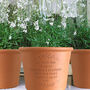 Engraved Message Round Plant Pot, thumbnail 1 of 5