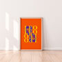 Leo Zodiac Typography Print, thumbnail 5 of 6