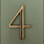 Premium Floating Engraved House Numbers In Heritage Finish, thumbnail 10 of 12