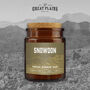 Brown Jar Candle • 'Snowdon” • Scented Candle • Special Gift • Hiking • Mountain • Adventure • Gift For Her • Gift For Him • Gift Box, thumbnail 1 of 2