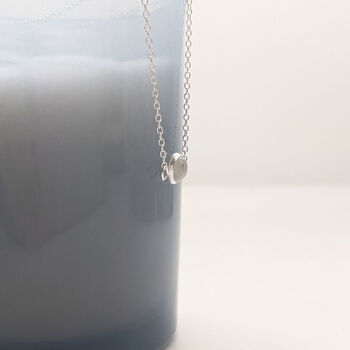 Rainbow Moonstone Sterling Silver Necklace, 3 of 9
