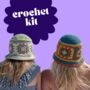 Make Your Own Granny Square Bucket Hat Kit, thumbnail 1 of 3