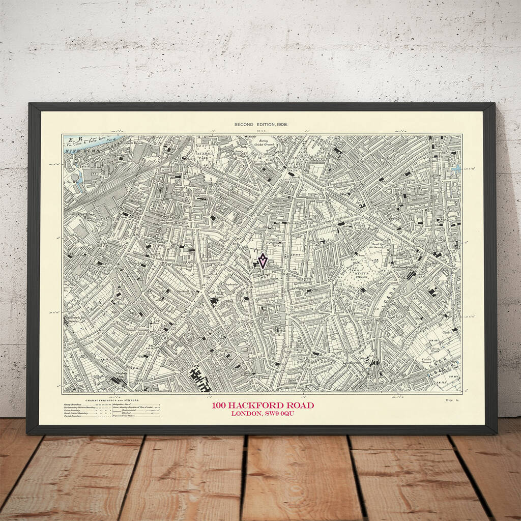 Personalised Custom Made Old Map Of Your Address, 1 of 8