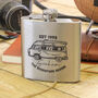 Personalised Campervan Adventure Hip Flask Camping Gift, thumbnail 4 of 4
