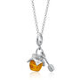 Sterling Silver Honey Pot Charm Necklace, thumbnail 2 of 6