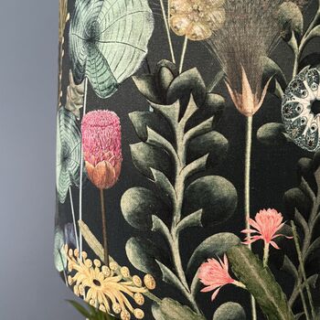 Hester Dark Forest Green Floral Empire Lampshade, 2 of 10