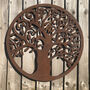 Metal Tree Of Life Garden Wall Sign Fence Decoration, thumbnail 1 of 8