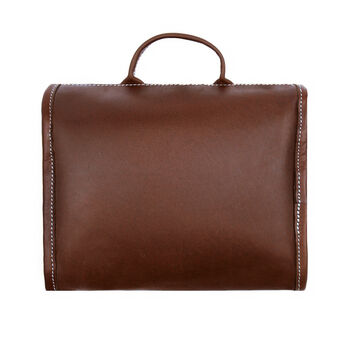 Personalised Leather Hanging Dopp Kit With Hook, 5 of 8