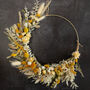 Dried Flower Hoop In Yellow Shades, thumbnail 1 of 2