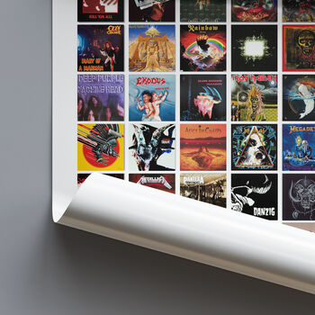 Heavy Metal Music Personalised Gift Greatest Metal Albums Of All Time, 6 of 9