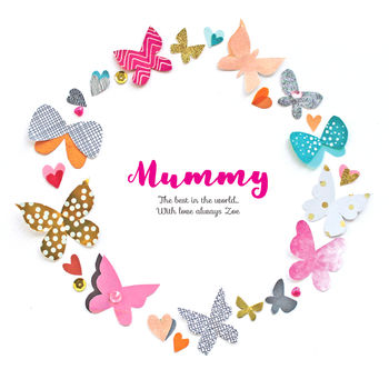 Personalised Mum Butterflies, 3 of 5