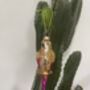 Christmas Parrot Bauble Gold And Pink, thumbnail 3 of 3