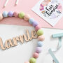 Personalised Name Hoop Wreath, thumbnail 3 of 6