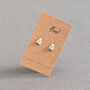 Boo! Halloween Sterling Silver Ghost Earrings, thumbnail 1 of 9