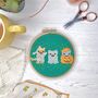 Halloween Kitties Cross Stitch Kit, thumbnail 5 of 7