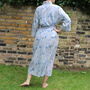 Cotton Voile Kimono Dressing Gown Vintage Floral Print, thumbnail 8 of 8