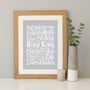 Personalised Word Art Print By Hope and Love | notonthehighstreet.com