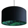 Cole And Son Palm Jungle Silhouette Lampshades In Black, thumbnail 2 of 6