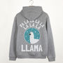 Fa La La Llama Premium Christmas Slogan Hoodie, thumbnail 1 of 4