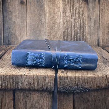 Personalised 100 Page Vintage Look Leather Journal, 4 of 8