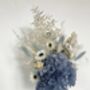 Blue Hydrangea Dried Flower Posy With Jar, thumbnail 2 of 5