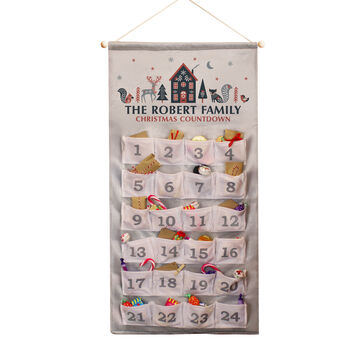 Personalised Christmas Advent Countdown Calendar, 5 of 6