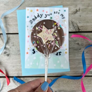Father's Day Card With Chocolate Lolly, 3 of 5