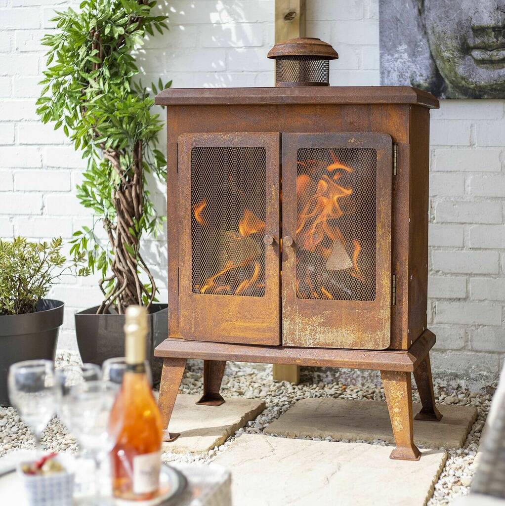 Outdoor Stove Fireplace By Garden Leisure