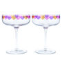 Love Heart Printed Set Of Two Cocktail Glasses, thumbnail 3 of 6