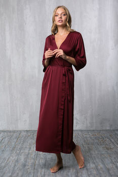 Long Satin Robes For Brides And Bridesmaids, 10 of 12
