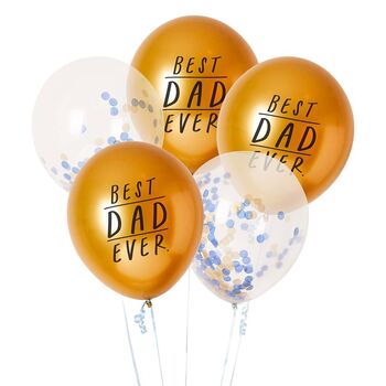 Five Best Dad Ever Confetti Balloons, 2 of 2