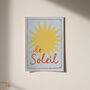 Le Soleil Illustrated Sun Giclee Print, thumbnail 5 of 11