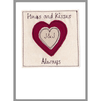 Personalised Heart Anniversary Or Valentines Day Card, 9 of 12