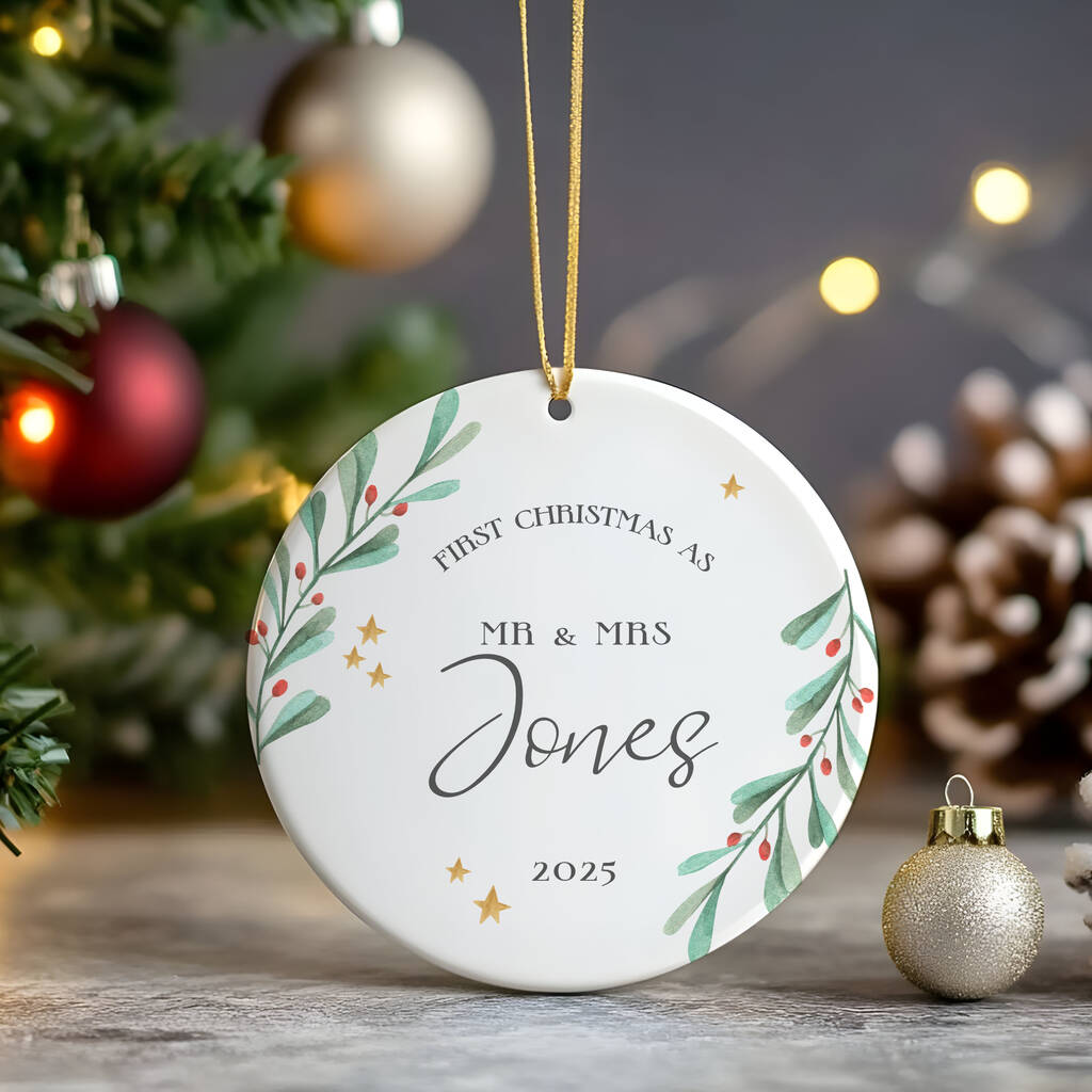 First Christmas As Mr And Mrs, Wedding Christmas Decoration, 1 of 4