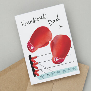 Boxing Card For Dad, Daddy Or Grandad, 2 of 4