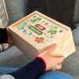Personalised Dinosaur Keepsake Box With Sliding Lid, thumbnail 4 of 5