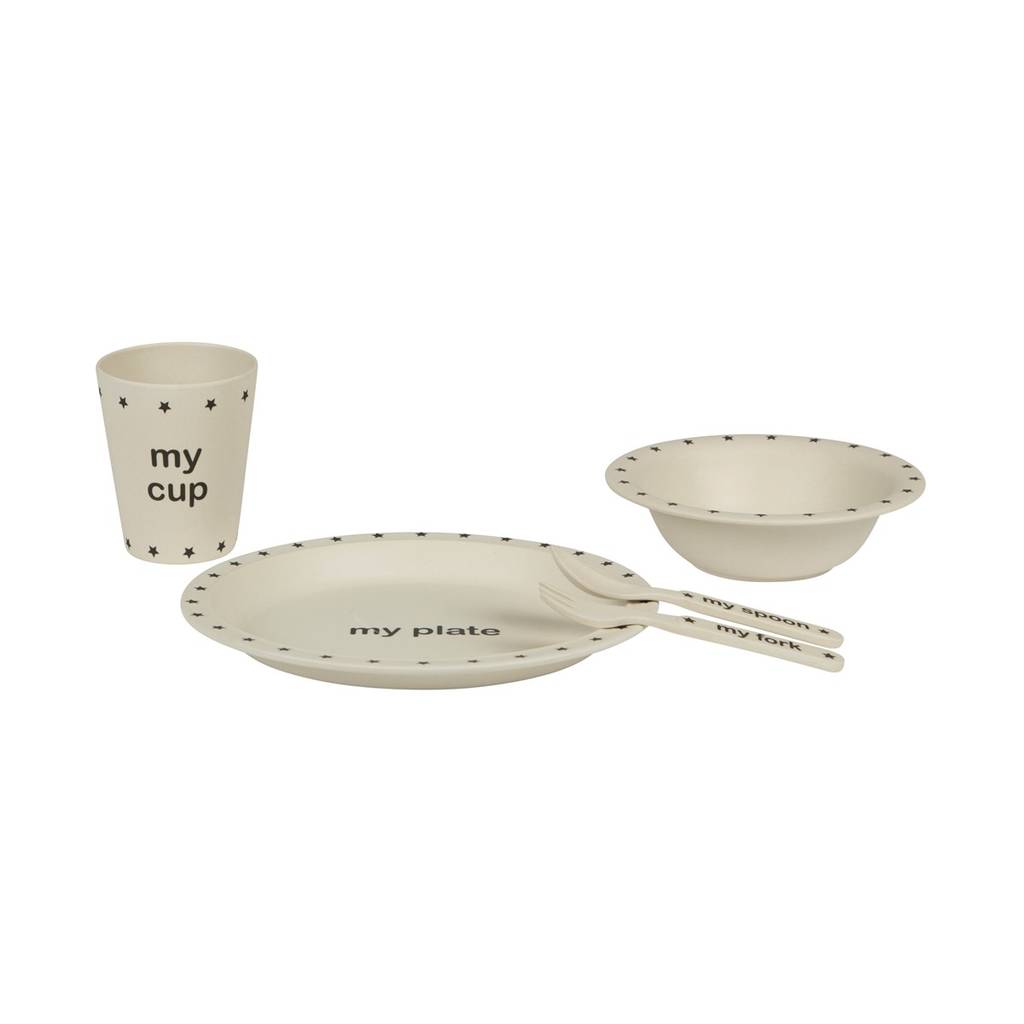 Nordic Star Kids Plate, Cup And Bowl Dining Set By Little Baby Company