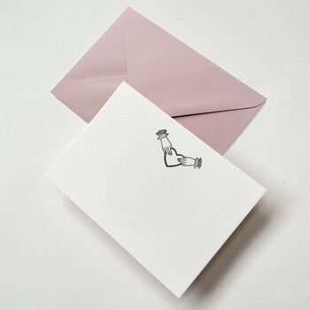 Heart In Her Hand Letterpress Notecard Set With Envelopes, 2 of 5