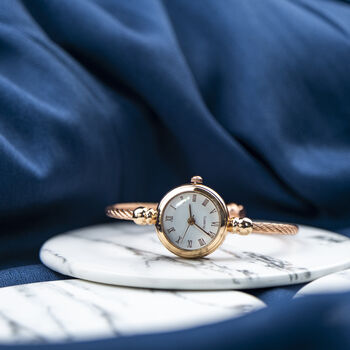 Multicolour Stainless Steel Roman White Bracelet Watch, 2 of 10