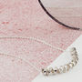 Personalised Silver Scroll Smile Necklace, thumbnail 2 of 5