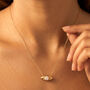 Gold Reversible Evil Eye Necklace, thumbnail 3 of 8